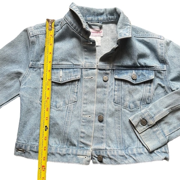 American Girl style in Bloom Embroidered Jean Jacket - Picture 4 of 6